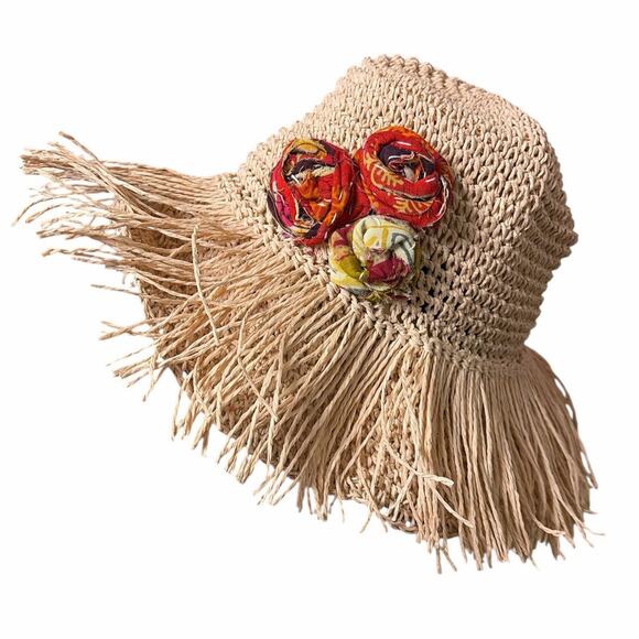 Eva Franco Straw Floppy Summer Hat main image 4